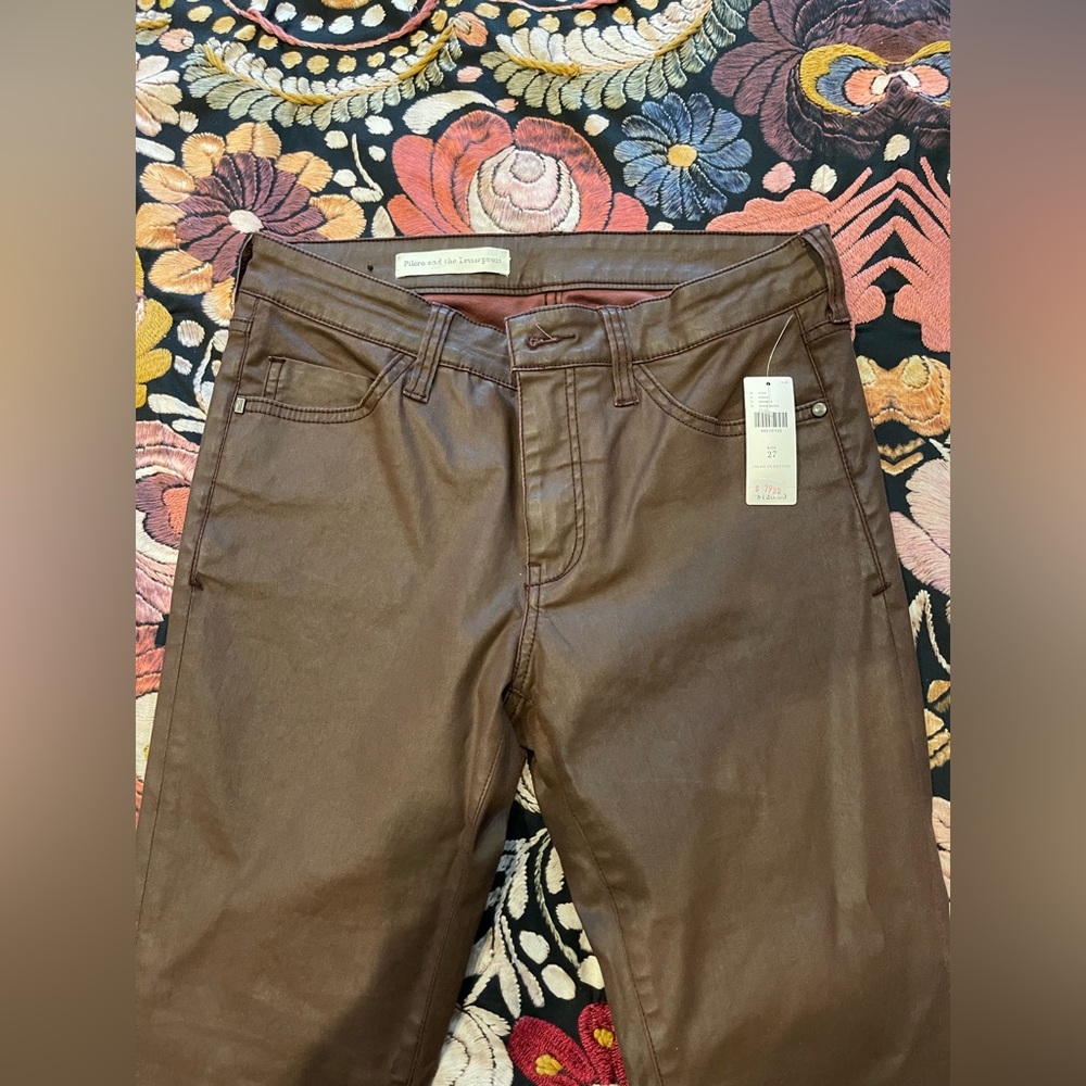 Anthropology Faux Leather Pants
